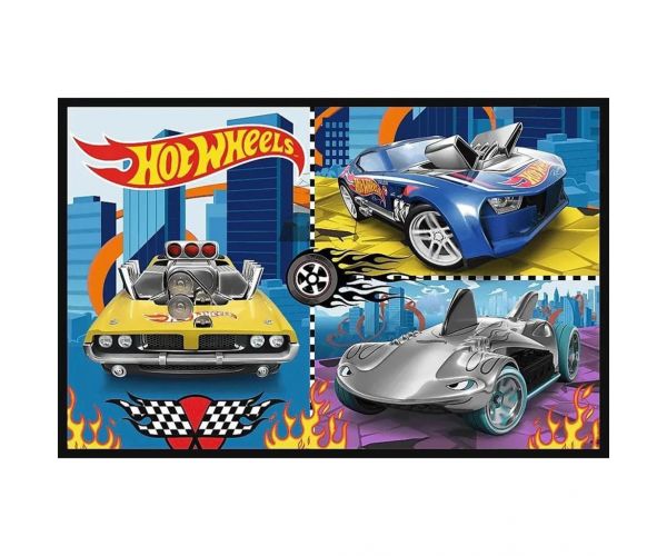 Hot Wheels - 2 x 70 bucăți puzzle - Trefl