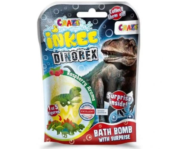 Craze: Bombă de baie cu figurină surpriză dinozaur de colecție - EPEE