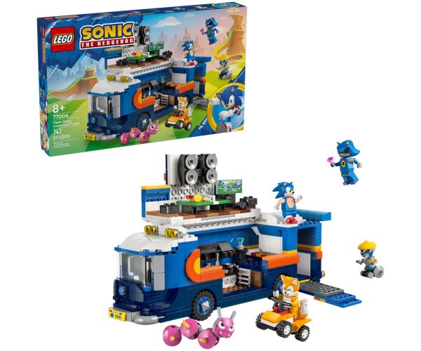 LEGO® Sonic the Hedgehog™: Baza vehiculului echipei lui Sonic (77006)
