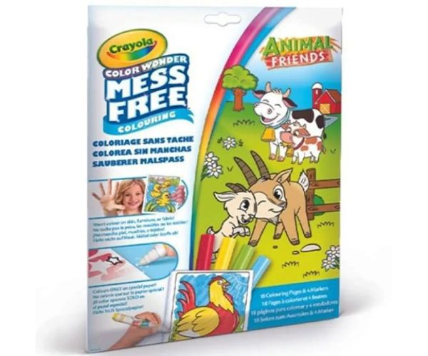 Crayola: Color Wonder Animale de la fermă carte de colorat fără mizerie
