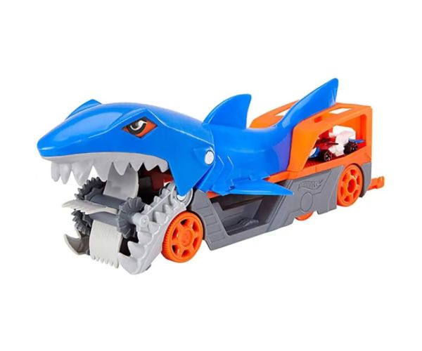 Hot Wheels: Shark Transporter set de joacă cu mașinuță - Mattel