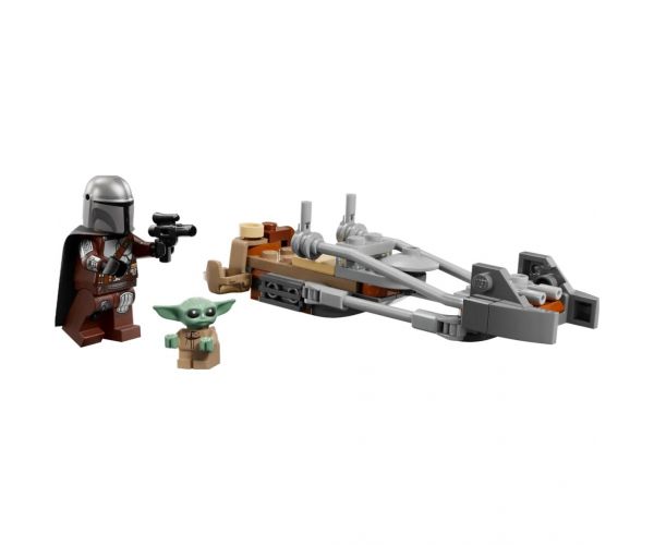 LEGO® Star Wars™: Speeder bike-ul Mandalorianului și al lui Grogu (75436)