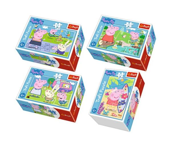 Cele mai bune zile al lui Peppa 54 bucăți mini puzzle 4 variante - Trefl