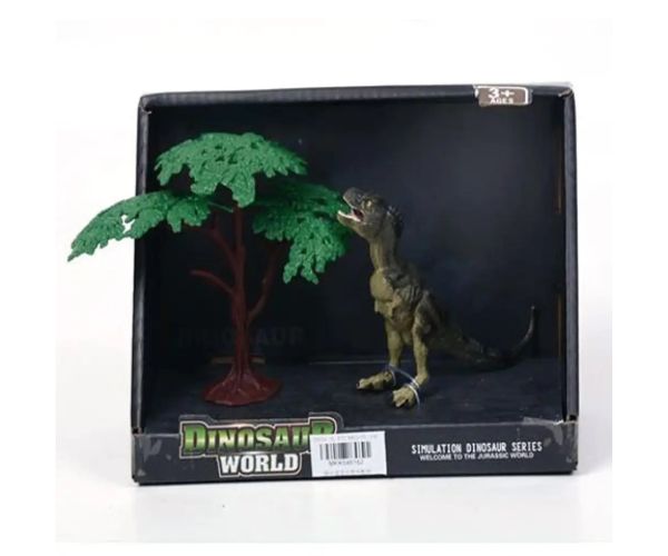 T-Rex figurină cu copac 12 cm
