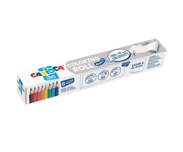 Coloring Roll cu 8 bucăți creioane colorate - Carioca