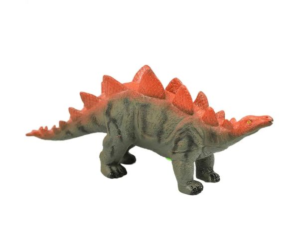 Dino World: Stegosaurus cu sunet, material vinyl cu umplutură de bumbac 35cm