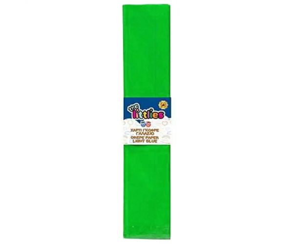 Hârtie creponată de culoare verde deschis 50x200cm