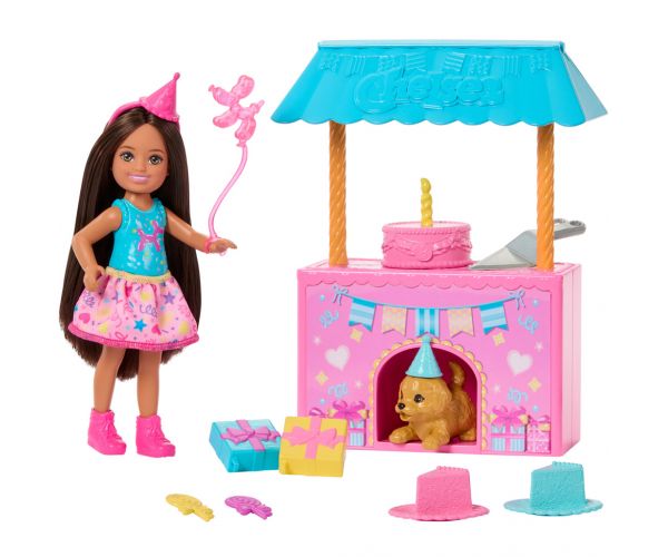 Barbie: Petrecere de ziua de naștere Chelsea cu păpușa și cățelul – Mattel
