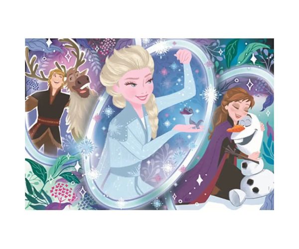 Înghețata II: Magia Elsei puzzle Supercolor 104buc - Clementoni