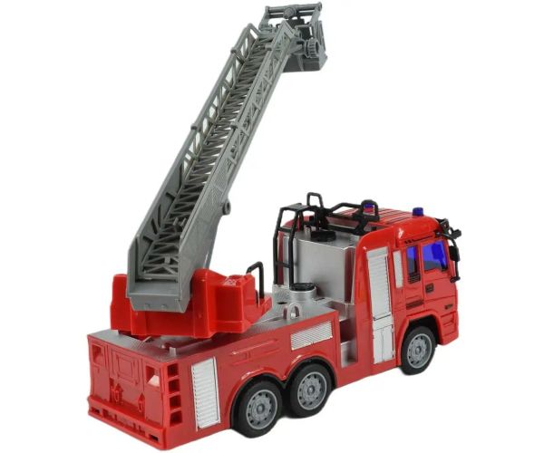 Camion de pompieri cu lumini telecomandă RC 27MHz 20cm în trei versiuni 1bucată