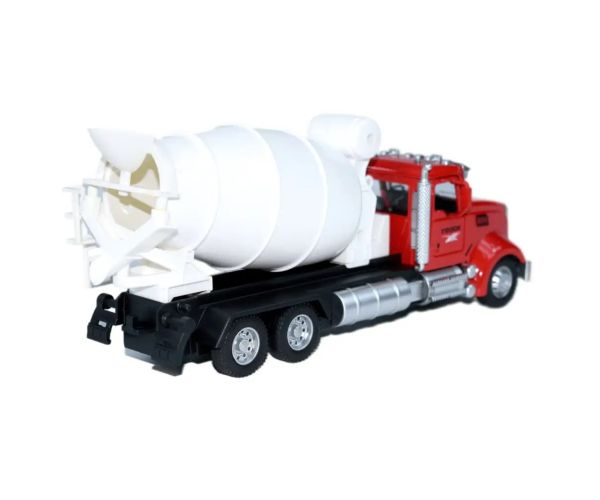 Heavy Duty Truck: Model de autobetonieră metalica cu usi care se deschid si tambur rotativ 1/36
