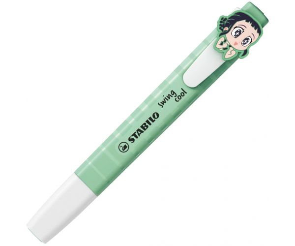Stabilo: K-Pop Demonii Vânătorii Swing Cool mintă verde text marker figurat cu clips