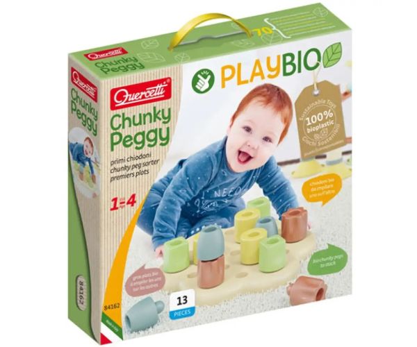 Quercetti: Play Bio Chunky biluțe 13 bucăți