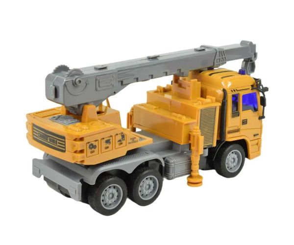 Camion de construcție cu telecomandă RC cu efecte de lumină 27MHz 20cm în diverse versiuni 1bucată