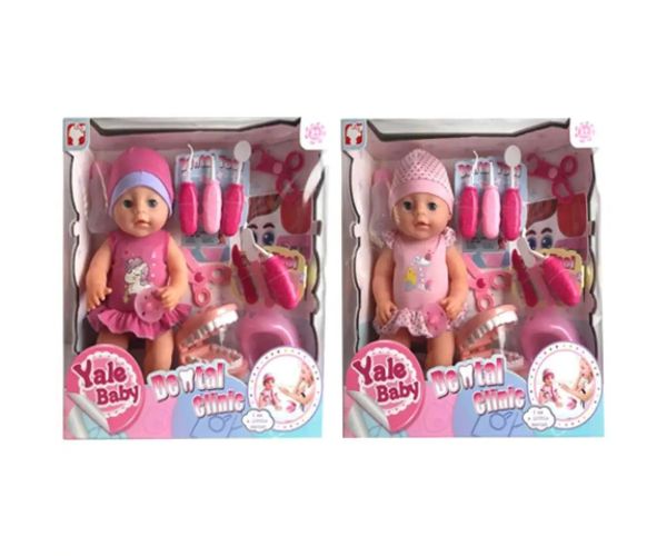 Păpușă face pipi cu accesorii dentare 1 variantă 40cm