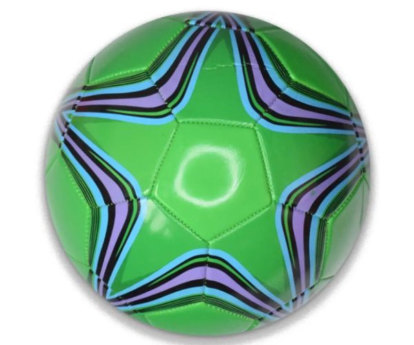 Minge de fotbal din piele artificială cu model stea 22 cm în diferite versiuni