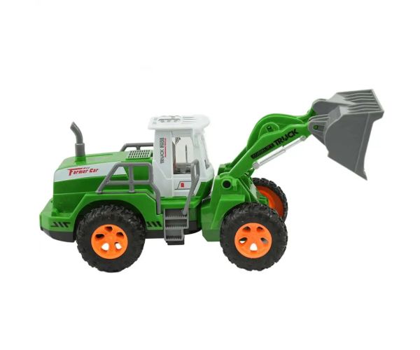 Mașină agricolă cu încărcător frontal cu telecomandă RC cu efecte de lumină la scară 1/30 20 cm