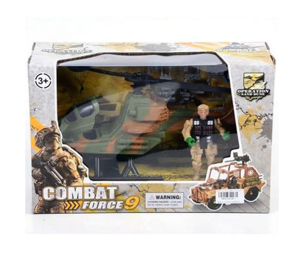 Combat Force 9 elicopter cu figurină acțiune