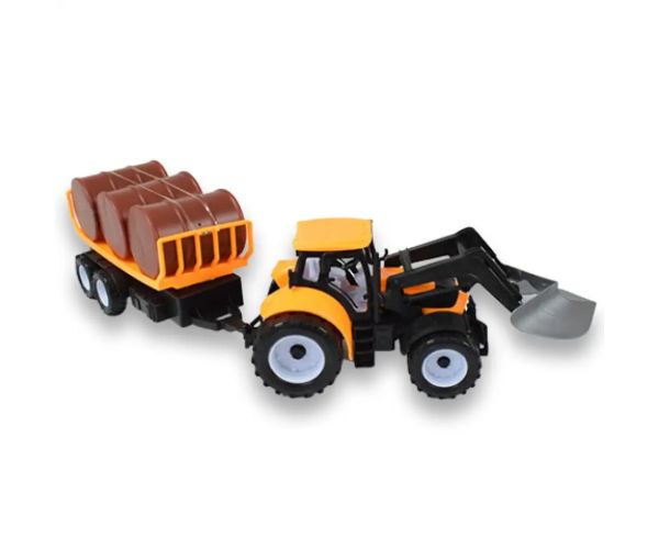 Engineering Truck: Tractor excavator cu remorca si butoaie in diverse versiuni 43cm