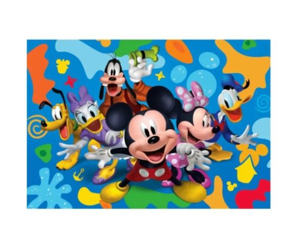 Mickey Mouse și prietenii Supercolor 104 bucăți puzzle - Clementoni