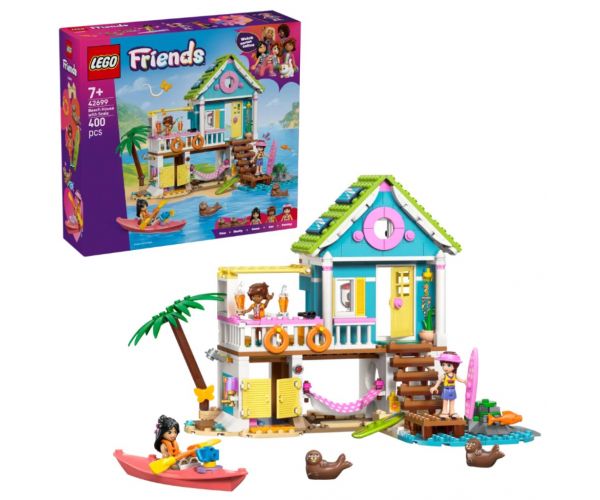 LEGO® Friends: Casă pe plajă cu foci (42699)