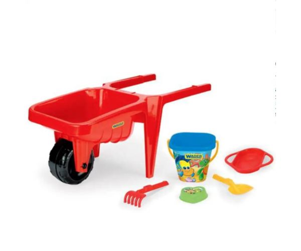 Roabă mare cu accesorii de culoare roșie 77cm - Wader