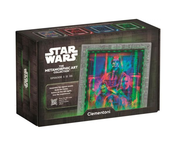 Puzzle Metamorfic Star Wars de 520 de piese cu ramă și iluminare RGB LED - Clementoni