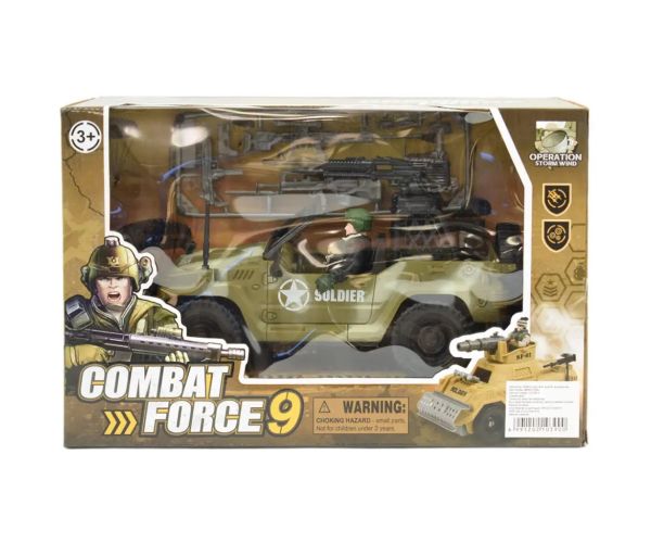 Combat Force 9: Vehicul militar de teren cu soldat și arme 22cm