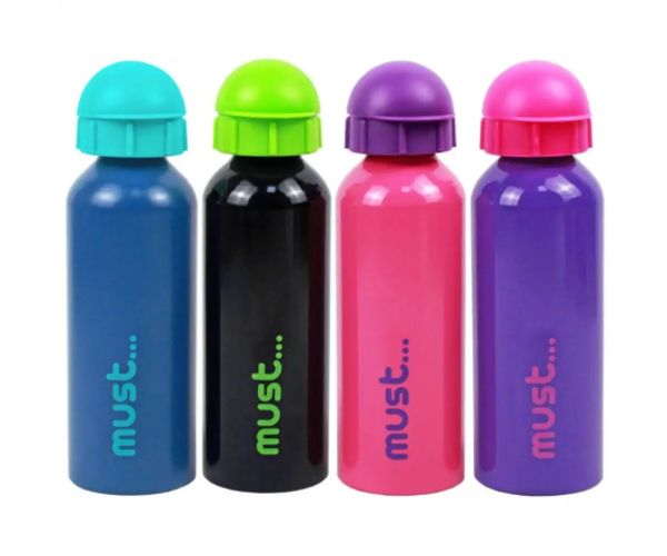Must: sticlă din aluminiu mai multe variante 500ml 1 bucată