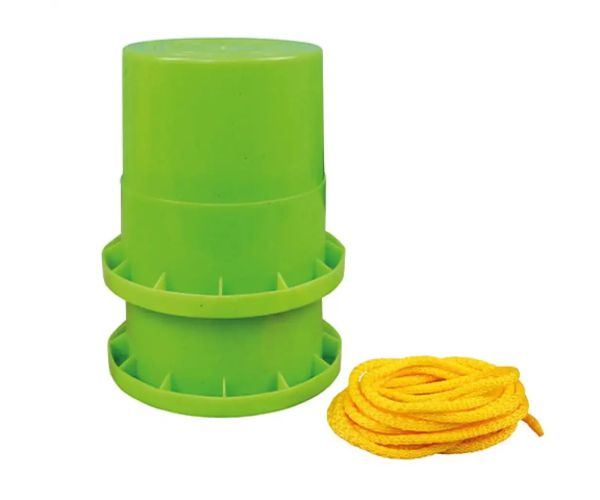 LENA: Eco pot suport de picior jucărie de mers cu găleată în verde