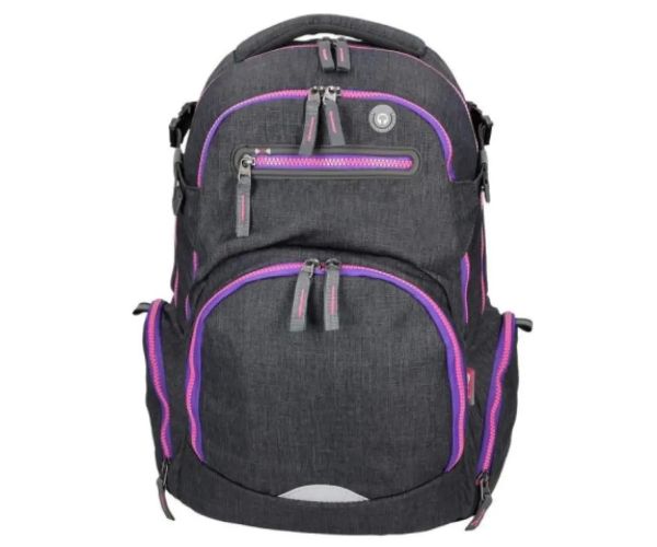 Spirit: Stinger ghiozdan rucsac ergonomic premium gri închis-mov 26x32x44cm