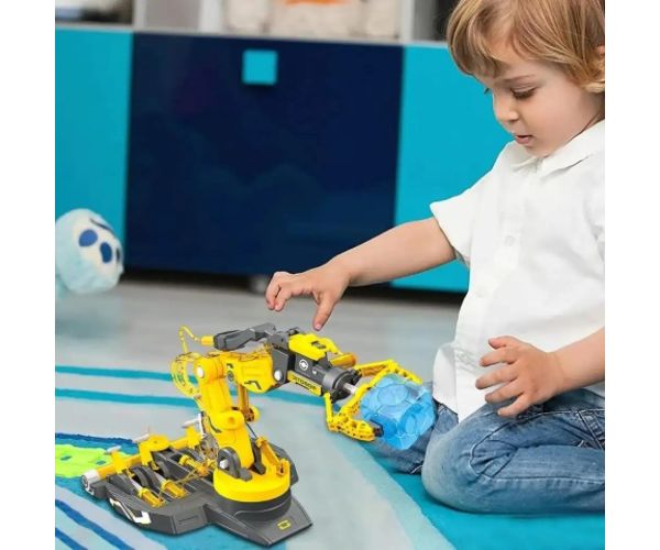 Robot cu braț hidraulic 3 în 1 de 220 de piese