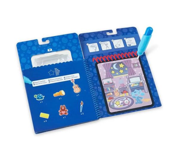 Melissa & Doug: Joc creativ de desenat forme albastre cu apă