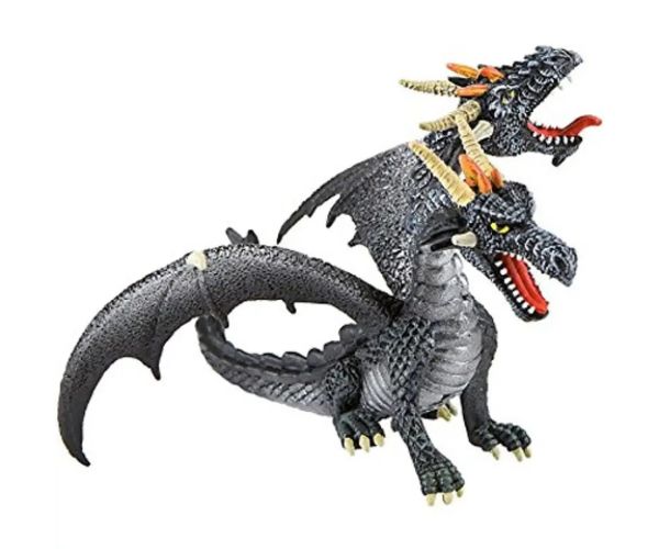 Figurină dragon cap dublu negru - Bullyland