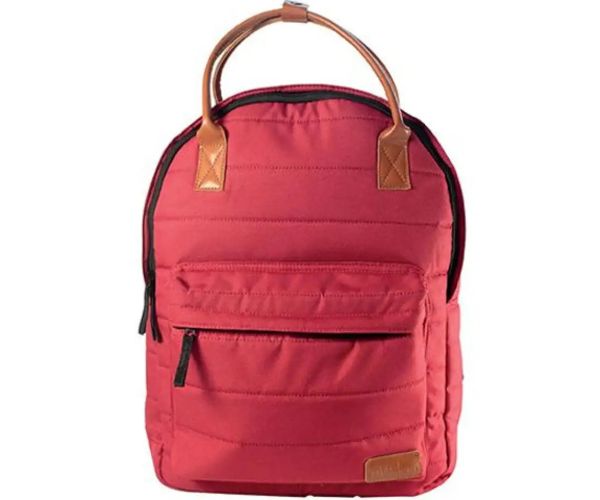 Must: Geantă de scoala rotunjita rosie, rucsac 40x30x12cm