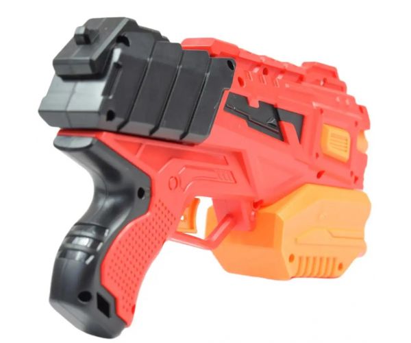 Crazy Launcher: Set armă manuală cu burete cu țintă și proiectil 24cm