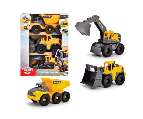 Set de 3 utilaje Volvo - Dickie Toys