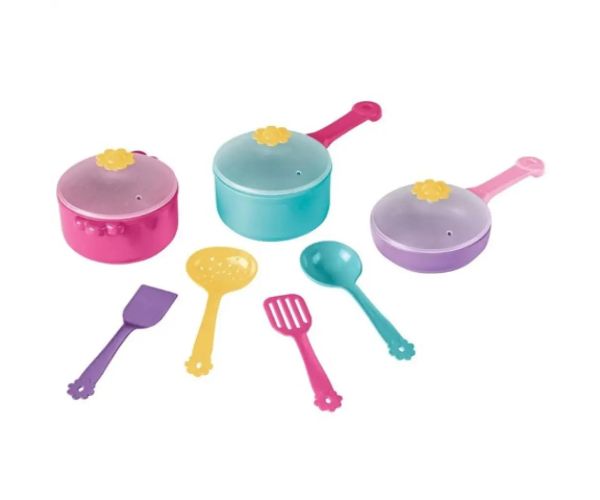 Set de joacă bucătărie colorată 10 bucăți - Wader