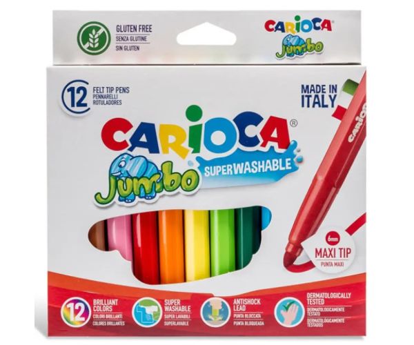 Jumbo set markere 12 bucăţi - Carioca