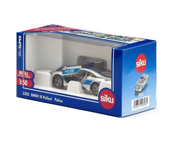 Mașinuță de poliție SIKU BMW i8 1/50