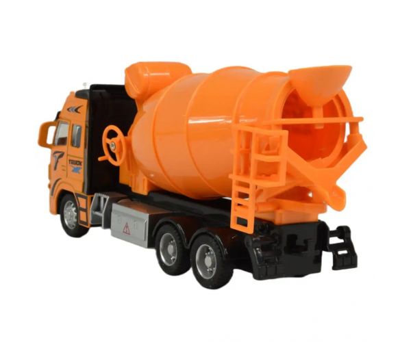 Mașină din aliaj: Camion de beton cu roți cu lumină și sunet în două variante 19cm 1buc
