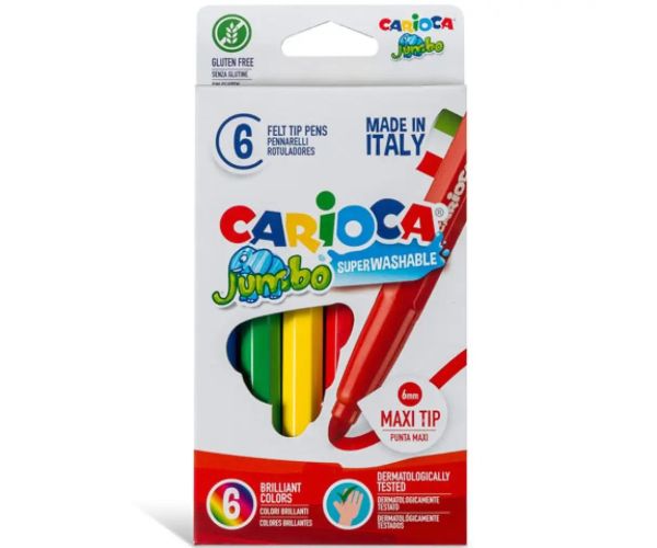 Jumbo set markere 6 bucăţi - Carioca
