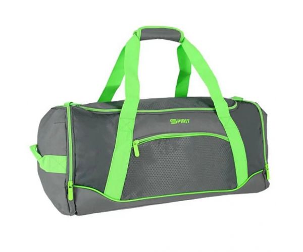 Spirit: Gym geantă de sport neon verde-gri 20x51x23cm