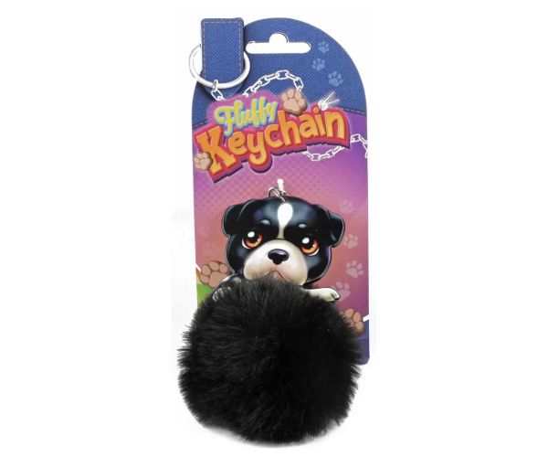 Fluffy Pom-Pom cățeluș brelocuri în mai multe variante 1buc