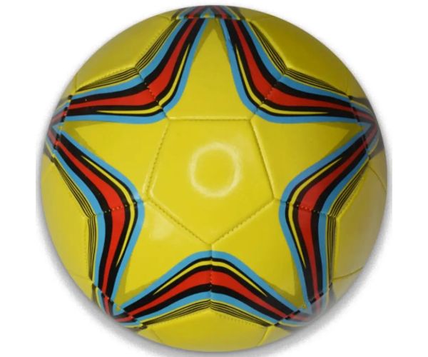 Minge de fotbal din piele artificială cu model stea 22 cm în diferite versiuni