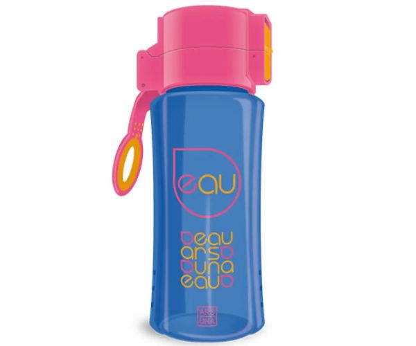 Ars Una: Pink și albastru fără BPA sticlă pentru apă 450ml