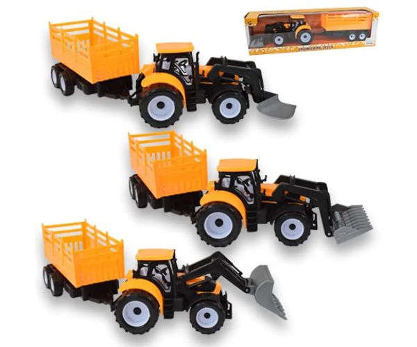 Engineering Truck: Mașină de lucru tractor excavator cu remorcă 45 cm