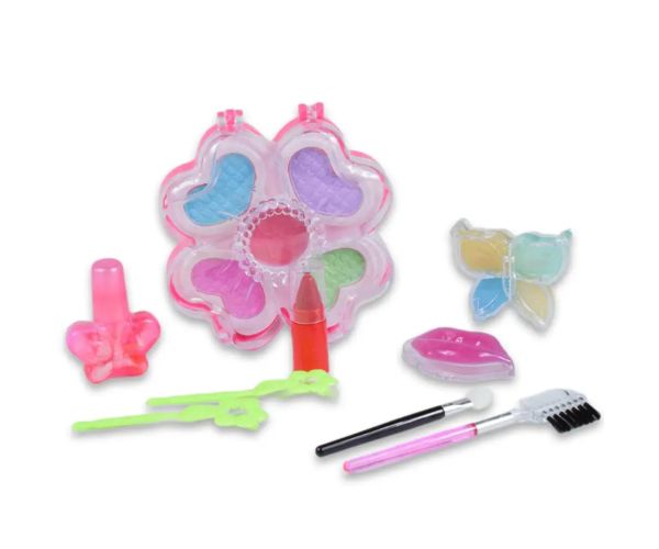 Sparkle Beauty Girl: Set de machiaj cu luciu de buze și paletă de farduri