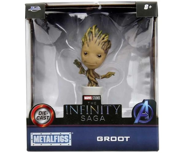 Marvel: Groot figurină de acțiune din metal premium 10cm - Jada Toys