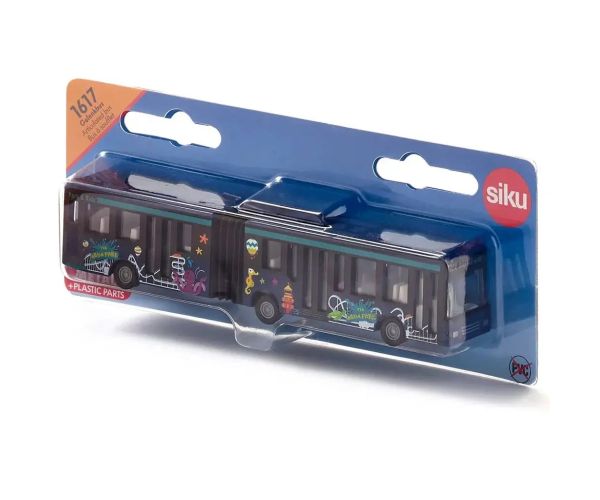 Autobuz articulat urban SIKU albastru 1/55